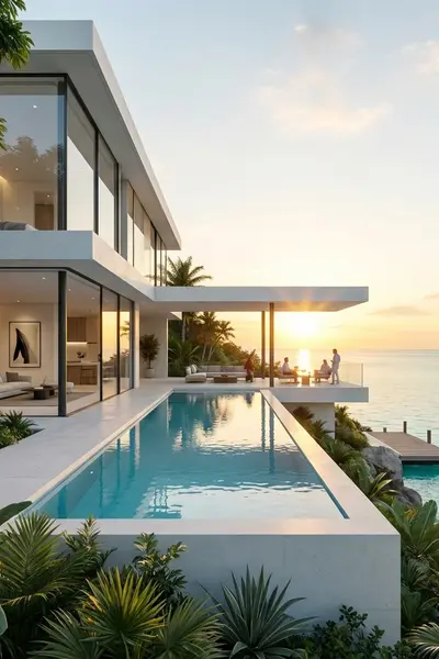 Modern Villa style AI generated image