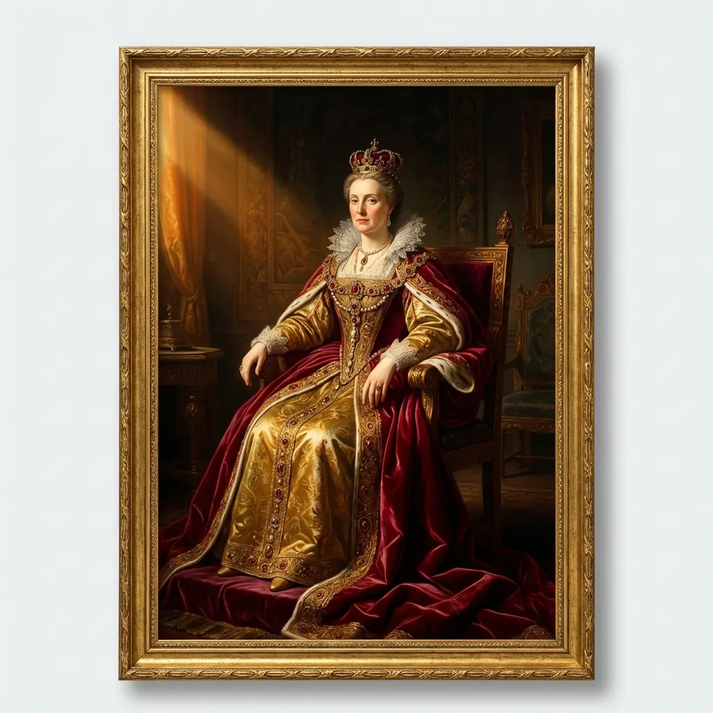 AI-generated portrait in oil painting style - Nano Banana Pro